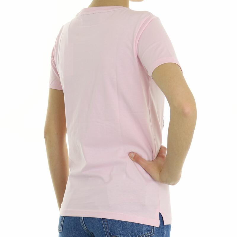 T-shirt di marca Guess Jeans rosa per donna